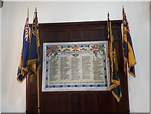 SE1925 : St John's Cleckheaton - war memorial by Stephen Craven