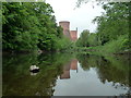 SJ6603 : Ironbridge B Power Station reflected in the River Severn by Fabian Musto