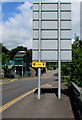 SO1500 : Yellow direction sign for Tir Gwyn, Bargoed by Jaggery