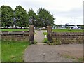 SJ9091 : Burial ground inside Portwood roundabout by Gerald England