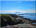 SH2987 : View across Porth y Ffynnon towards Holyhead Mountain by Jeff Buck