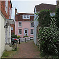 TQ5838 : Tunbridge Wells: a pink house on Frog Lane by John Sutton