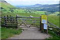 NY2824 : Gate on Latrigg by Jim Barton