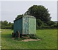 TQ2711 : Shepherds Hut, Saddlescombe Farm by PAUL FARMER