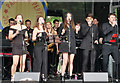 SJ8398 : Manchester Day 2019, RNCM Session Orchestra at Cathedral Gardens by David Dixon