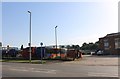 SP8988 : Stagecoach bus garage on Station Road, Corby by David Howard