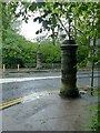 NS5766 : Gate piers at the north end of Kelvin Way by Alan Murray-Rust