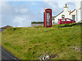 HU3733 : Red Telephone Kiosk at Bridgend by David Dixon