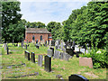 SD4523 : Churchyard, Becconsall Old Church of All Saints by David Dixon