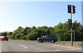 SP8479 : The A43/A14 junction, Kettering (set of 2 images) by David Howard