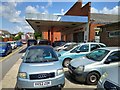 SU1787 : St Margaret's garage and disused public conveniences, Highworth Road, Stratton, Swindon by Brian Robert Marshall