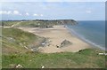 SS5387 : Three Cliffs Bay from Penmaen Burrows by Eirian Evans