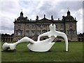 TF7928 : Henry Moore at Houghton Hall - Large Reclining Figure 1984 by Richard Humphrey