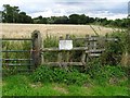 SK2535 : Stile at the start of a closed footpath by Ian Calderwood