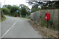 SH4856 : Rural postbox near Maes Tryfan by Christine Johnstone