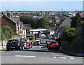 ST1067 : Steep descent, Canon Street, Barry by Jaggery