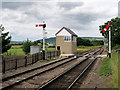 SO9525 : Gloucestershire Warwickshire Steam Railway Signal Box at Cheltenham Race Course Station by David Dixon