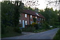 TM3563 : Cottages by the lane, south of Sweffling by Christopher Hilton