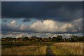 TM3957 : Looking towards Snape village from the Maltings by Christopher Hilton