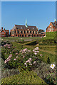 TQ1656 : Parterre garden, St John's School by Ian Capper