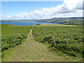 SN0141 : Wales Coast Path on Dinas Head by Eirian Evans