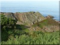 NJ4768 : Rock slabs near Tronach Head by Alan Murray-Rust