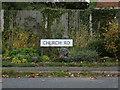 TL9331 : Church Road sign by Geographer