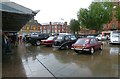 SJ9494 : Classic Cars on Hyde Civic Square by Gerald England