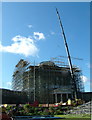 TL8161 : Scaffolding on Ickworth House by John Goldsmith