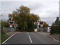 TL7720 : Level Crossing on Bulford Mill Lane by Geographer