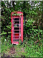 SN7811 : Red phonebox in Cwmgiedd, Powys by Jaggery