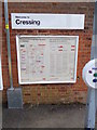 TL7720 : Cressing Railway Station sign & Network Map by Geographer