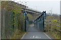 SH8978 : Footbridge along the Wales Coast Path by Mat Fascione