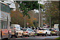 SS5432 : Early morning traffic congestion at the junction of the A3125 with the B3233 by Roger A Smith