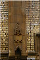 SK9770 : Lincoln Central Station: Great Northern Railway decorative carving in the ticket hall by Christopher Hilton