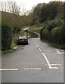 SO4493 : Flooded road to Brockhurst ahead, Shropshire by Jaggery