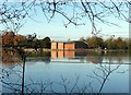 SK6465 : Rufford Abbey Mill  view across the lake by Alan Murray-Rust