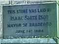 SE1735 : Former Baptist chapel, Undercliffe Road, Eccleshill - datestone by Stephen Craven