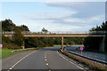 NS3141 : Southbound A78, Bridge at Eglinton Interchange by David Dixon