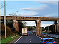 NS3042 : Rail Bridge over the A78 by David Dixon