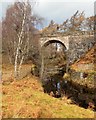 NH8709 : Railway bridge over the Allt Dibheach by valenta