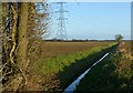 SE5128 : Drain near Hillam by Alan Murray-Rust