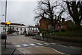 SK7371 : Looking up Lincoln Road to Market Place, Tuxford by Christopher Hilton