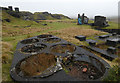 SO5977 : Derelict quarry buildings at Titterstone Clee Hill by Mat Fascione