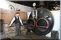 ST3332 : Westonzoyland Pumping Station - Lancashire boiler by Chris Allen