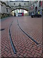 SP0686 : Original Birmingham tram track by Philip Halling