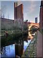 SJ8397 : Rochdale Canal, Remains of Sawmill at Castlefield by David Dixon