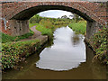 SJ9353 : Canal at Kidd's Bridge near Endon, Staffordshire by Roger  D Kidd