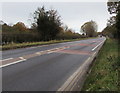 SO4593 : Towards a bend in the A49, Church Stretton by Jaggery