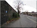 ST1875 : Tiger Bay Tales blue plaque on a stone wall, Bute Street, Cardiff by Jaggery